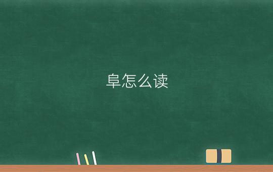 阜怎么读?